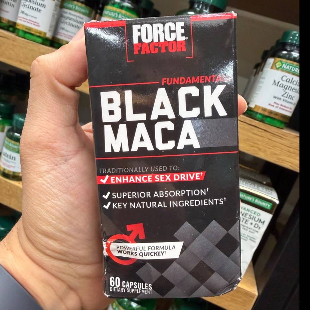 کپسول بلک ماکا تقویت قوای مردانه و انرژی فورس فکتور 60 عددی | Force Factor Black Maca 60 Capsules