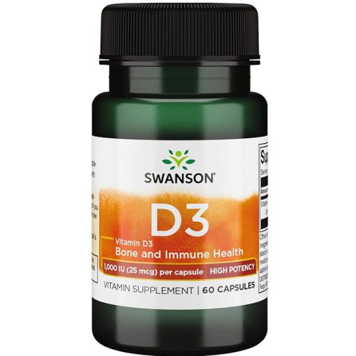 ویتامین D3 سوانسون 1000 IU 60 عددی اصل | Swanson Vitamin D3 1000 IU 60 Softgels