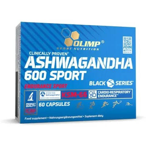 کپسول آشواگاندا 600 اسپرت الیمپ 60 عددی اصل | Olimp Ashwagandha 600 Sport KSM-66 60 Capsules