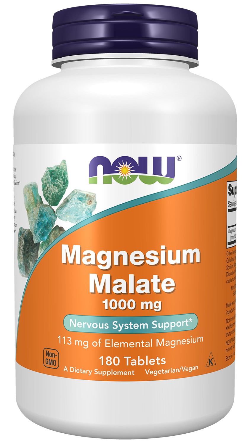 NOW Foods Magnesium Malate 1000mg 180 Tablets