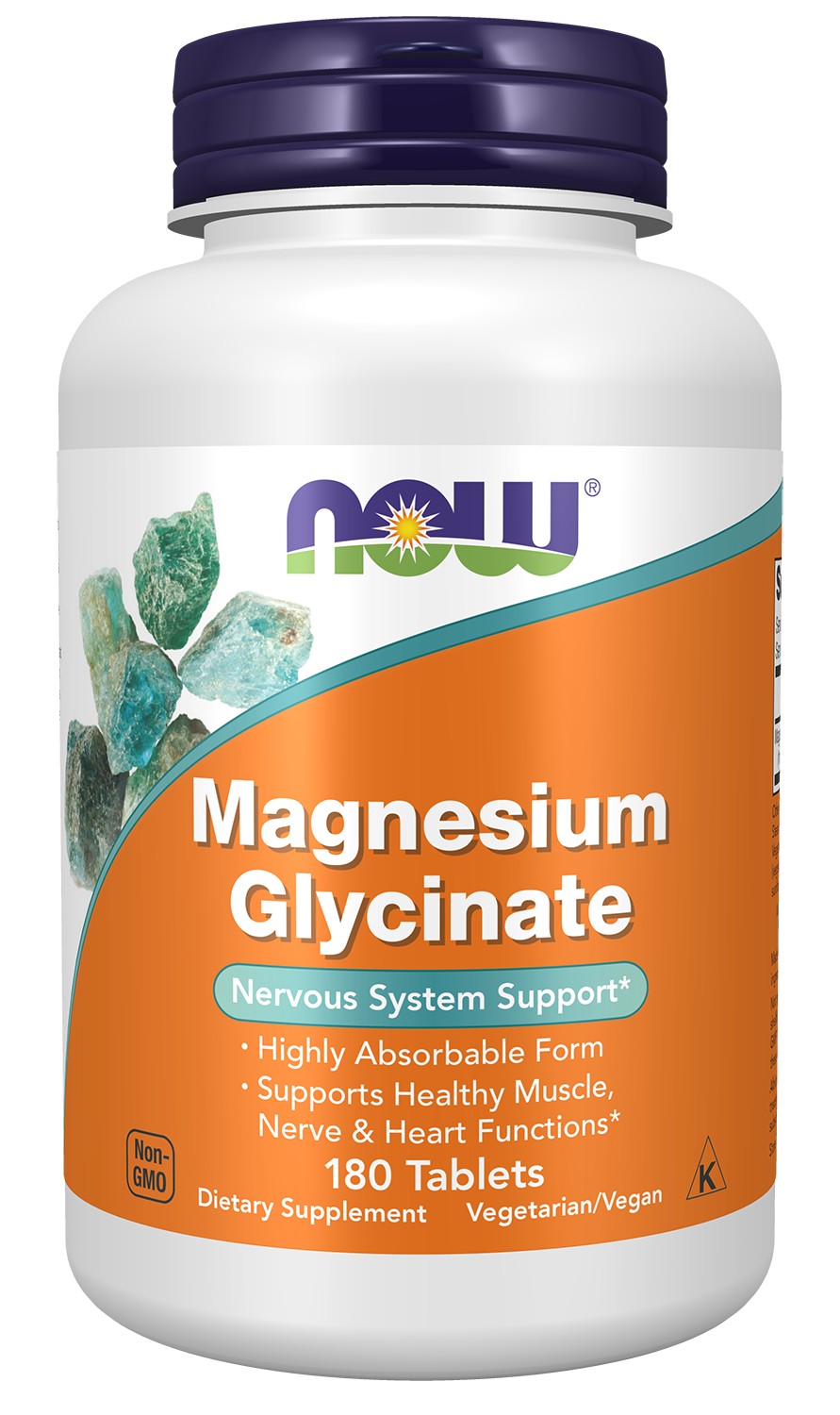 NOW Foods Magnesium Glycinate 180 Tablets