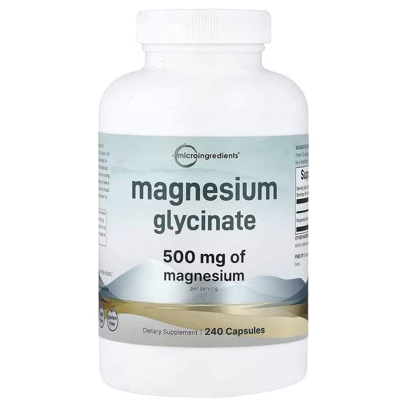 منیزیم گلیسینات مایکرو اینگریدینتس (Micro Ingredients Magnesium Glycinate 500 mg)
