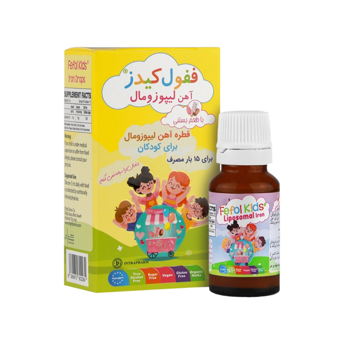 قطره خوراکی ففول کیدز با طعم بستنی 15 میلی لیتر