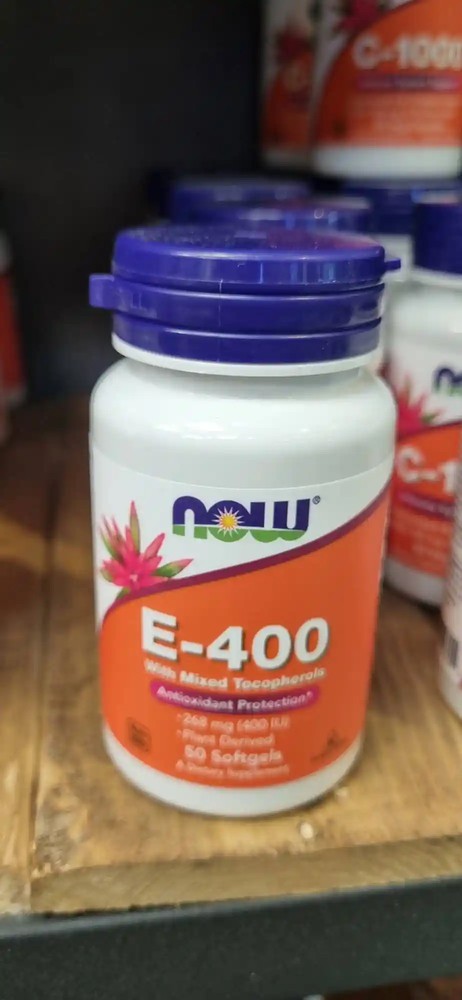 ویتامین E-400 ناو 50 عددی NOW لاین آمریکا