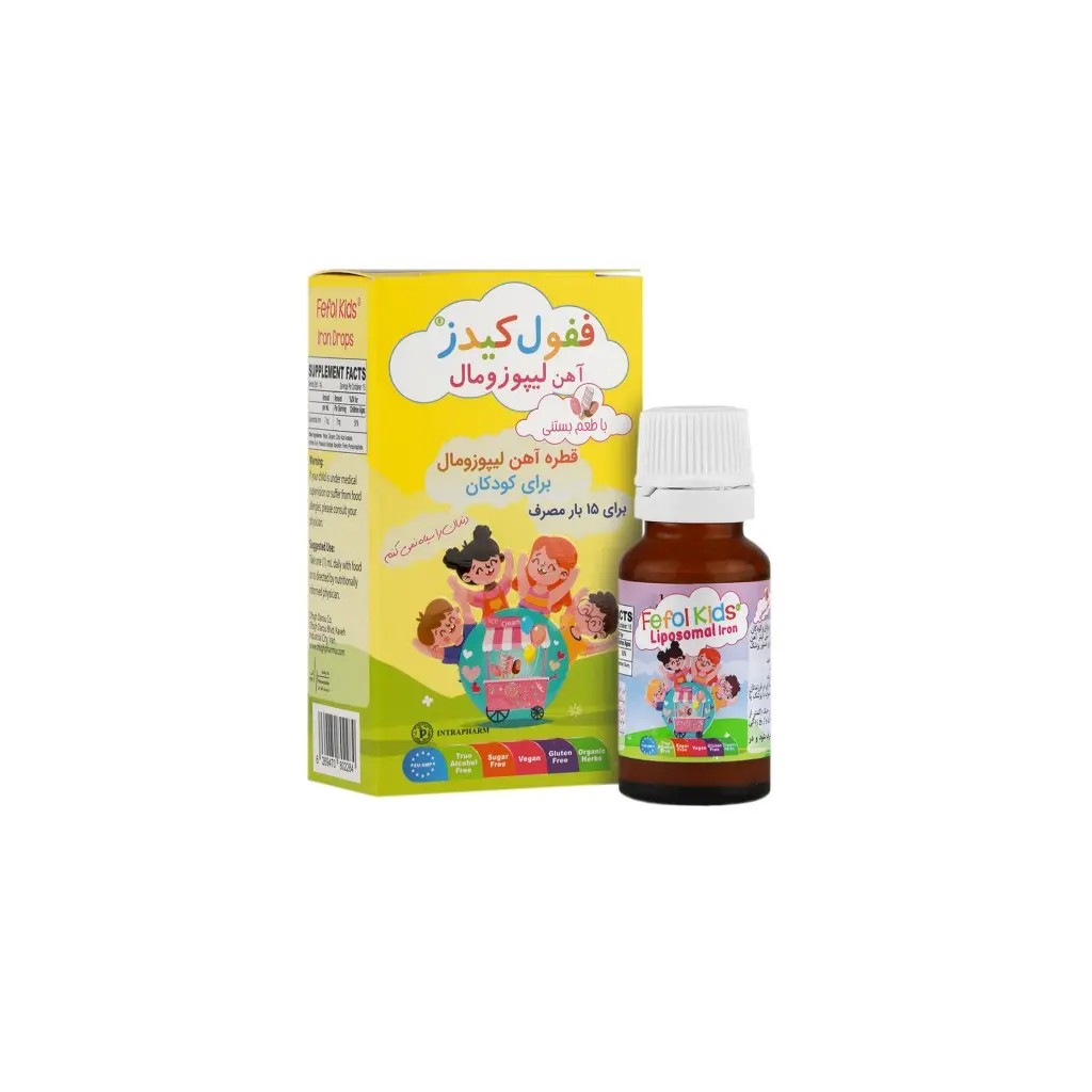 قطره آهن ففول کیدز اینترافارم 15 میلی لیتری (بستنی)
