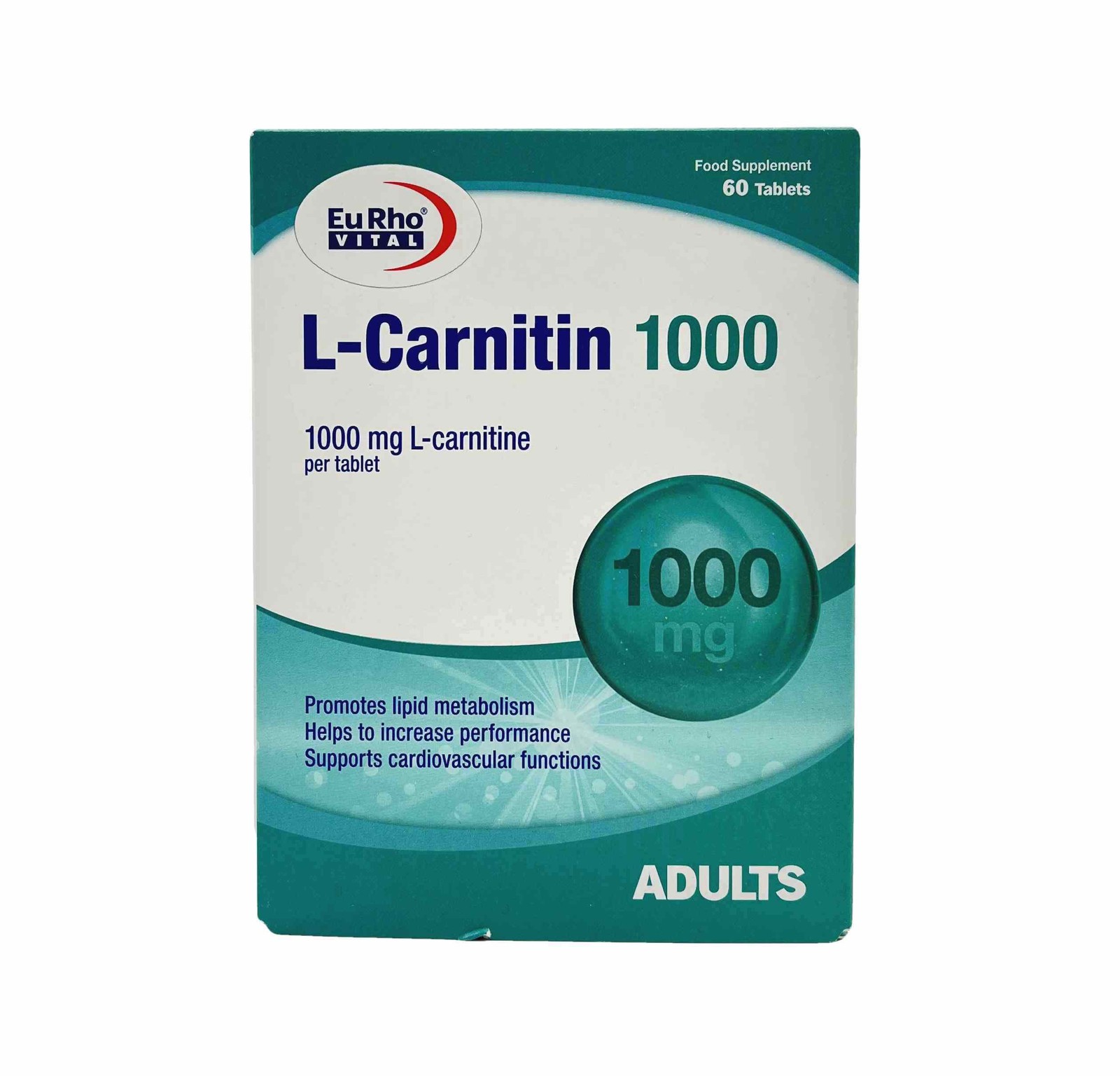 قرص ال کارنیتین 1000 یوروویتال Eurhovital L-CARNITINE