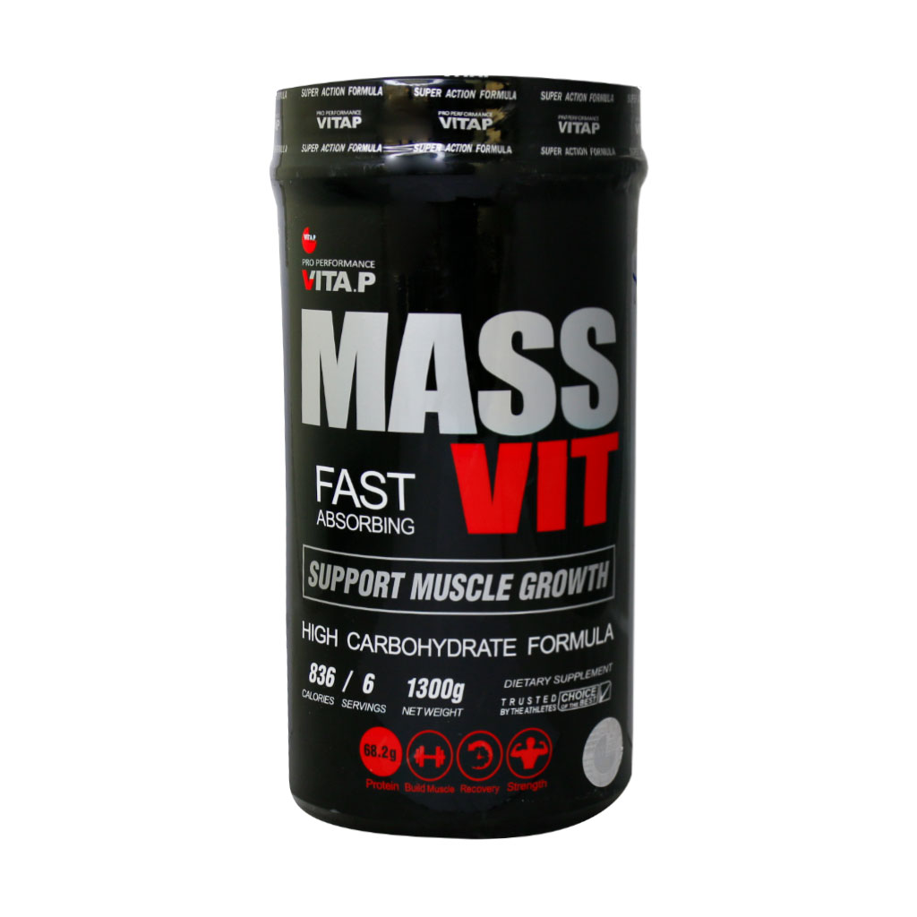 پودر مس ویت ویتاپی 1300 گرم شکلاتی Vitap Mass Vit Powder 1300 g