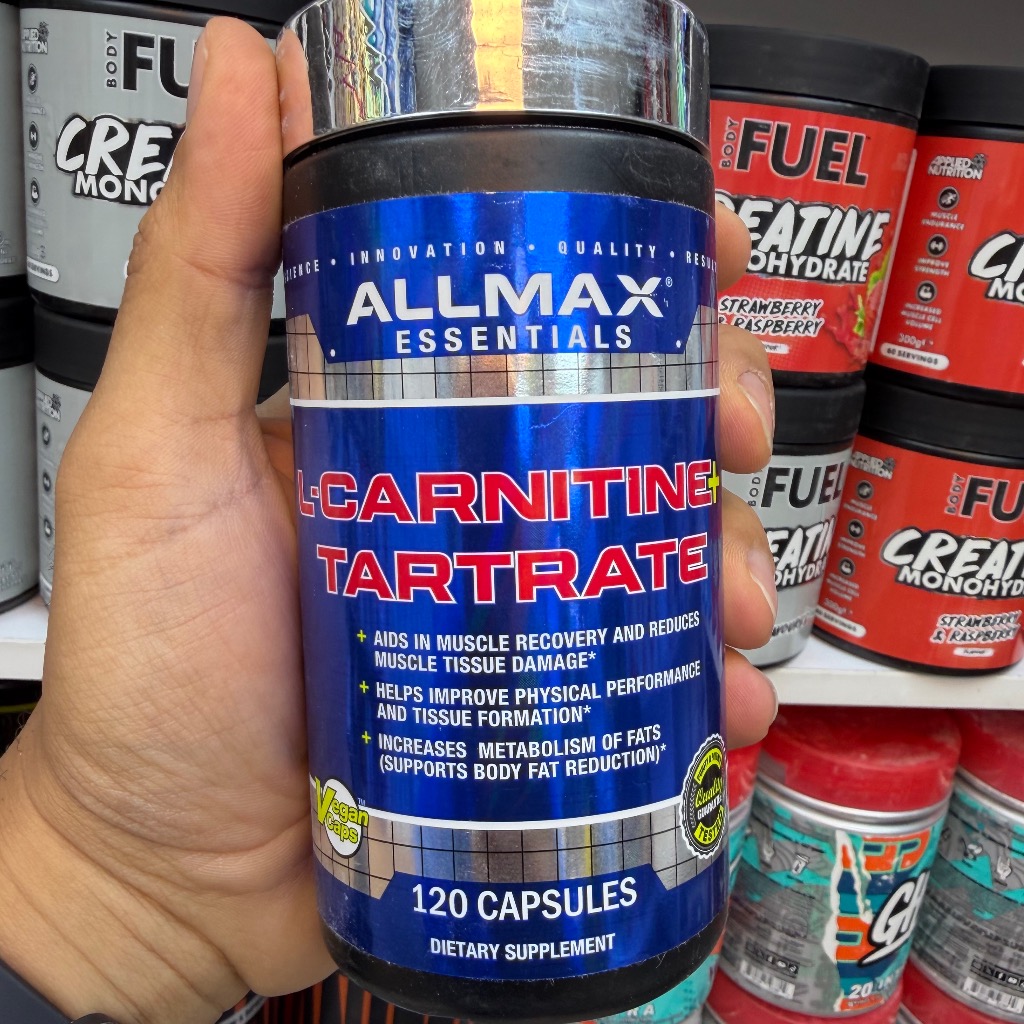 کپسول چربی‌سوز ال کارنیتین تارترات آل‌مکس 120 عددی | ALLMAX Nutrition L-Carnitine Tartrate 120 Capsules