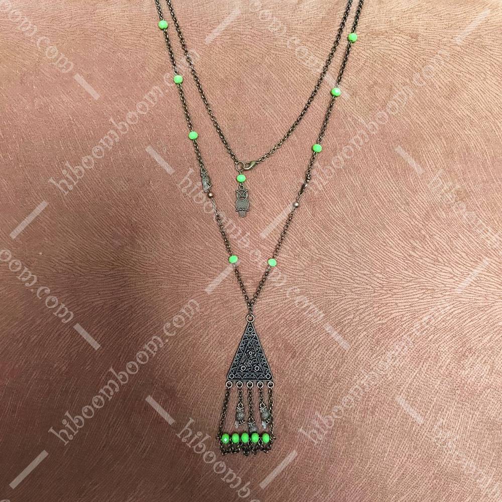گردنبند برنزی طرح جغد