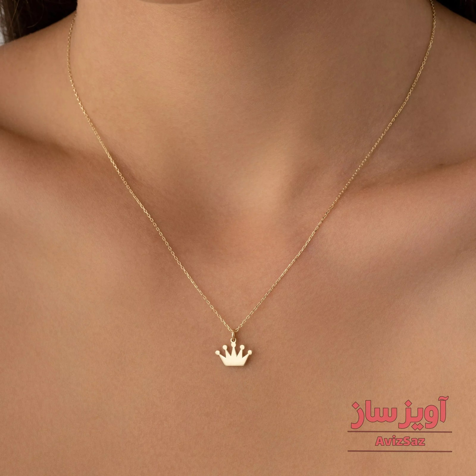 گردنبند تاج ملکه کد 100869
