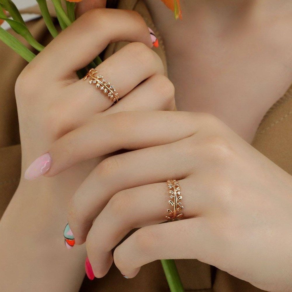 انگشتر زنانه گندمی ژوپینگ