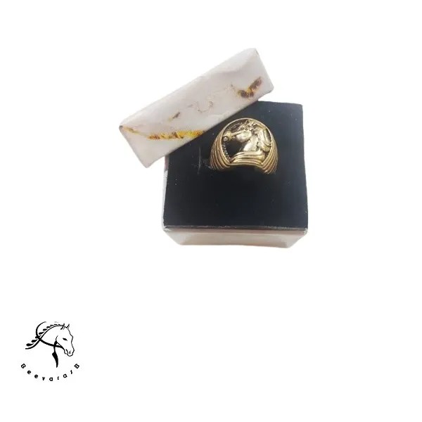 انگشتر مردانه طلاروسی طرح 3 ( کد 0362)