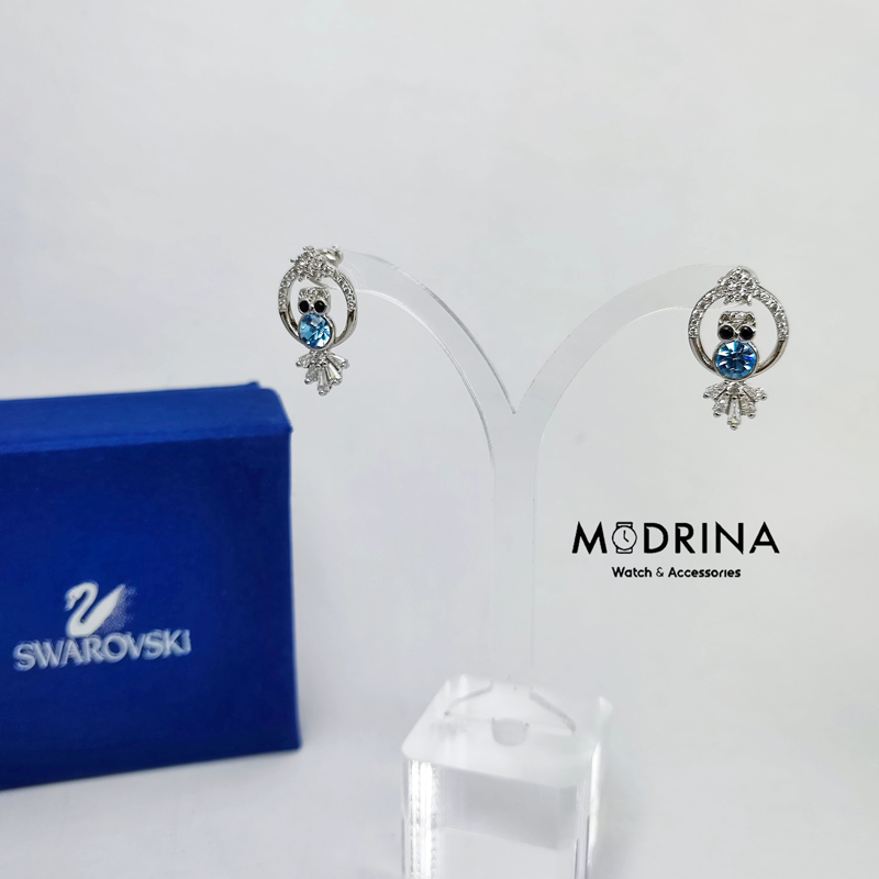 گوشواره سواروسکی جغد آبی Swarovski