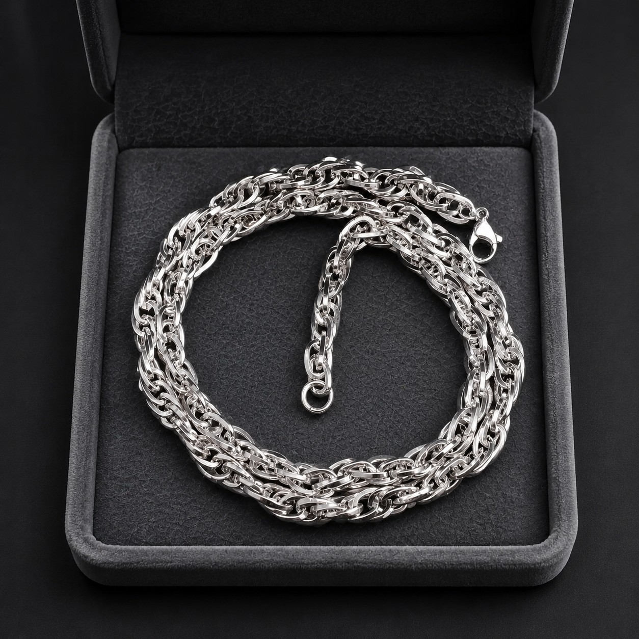 گردنبند زنجیری مردانه «پیوند سلطنتی» (Royal Link Chain)