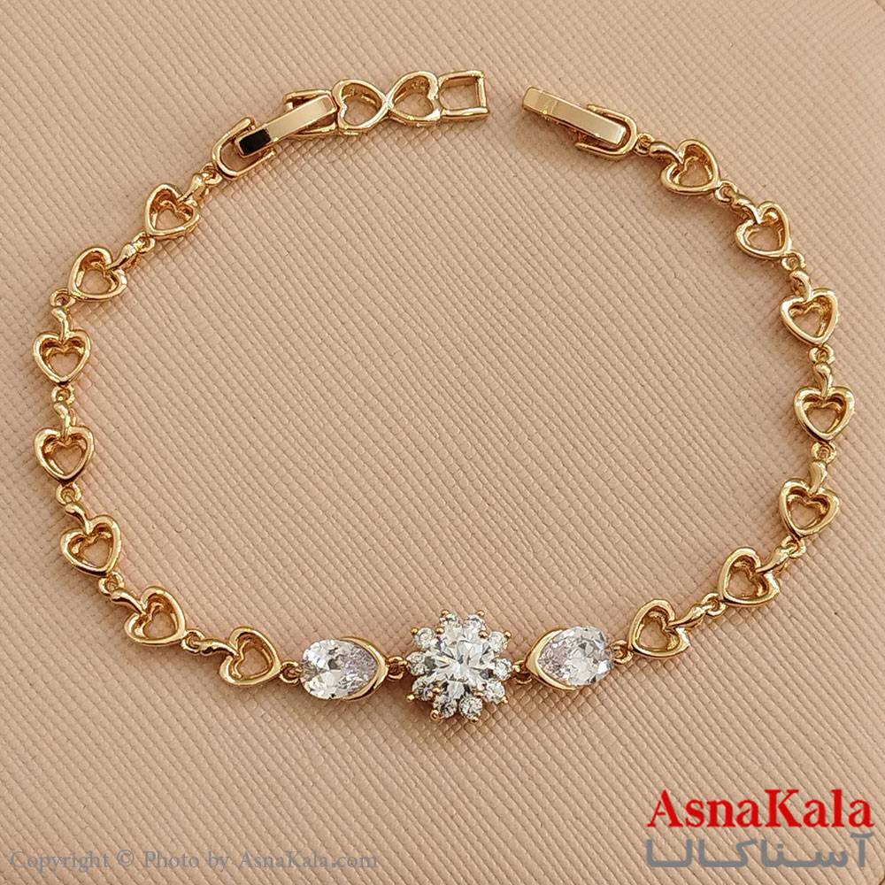 دستبند شوپینگ طلایی کد DSB181596W