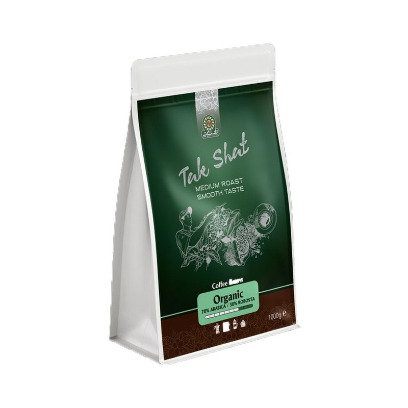 قهوه تک شات اورگانیک ۱۰۰۰گرمی (TAKSHAT)