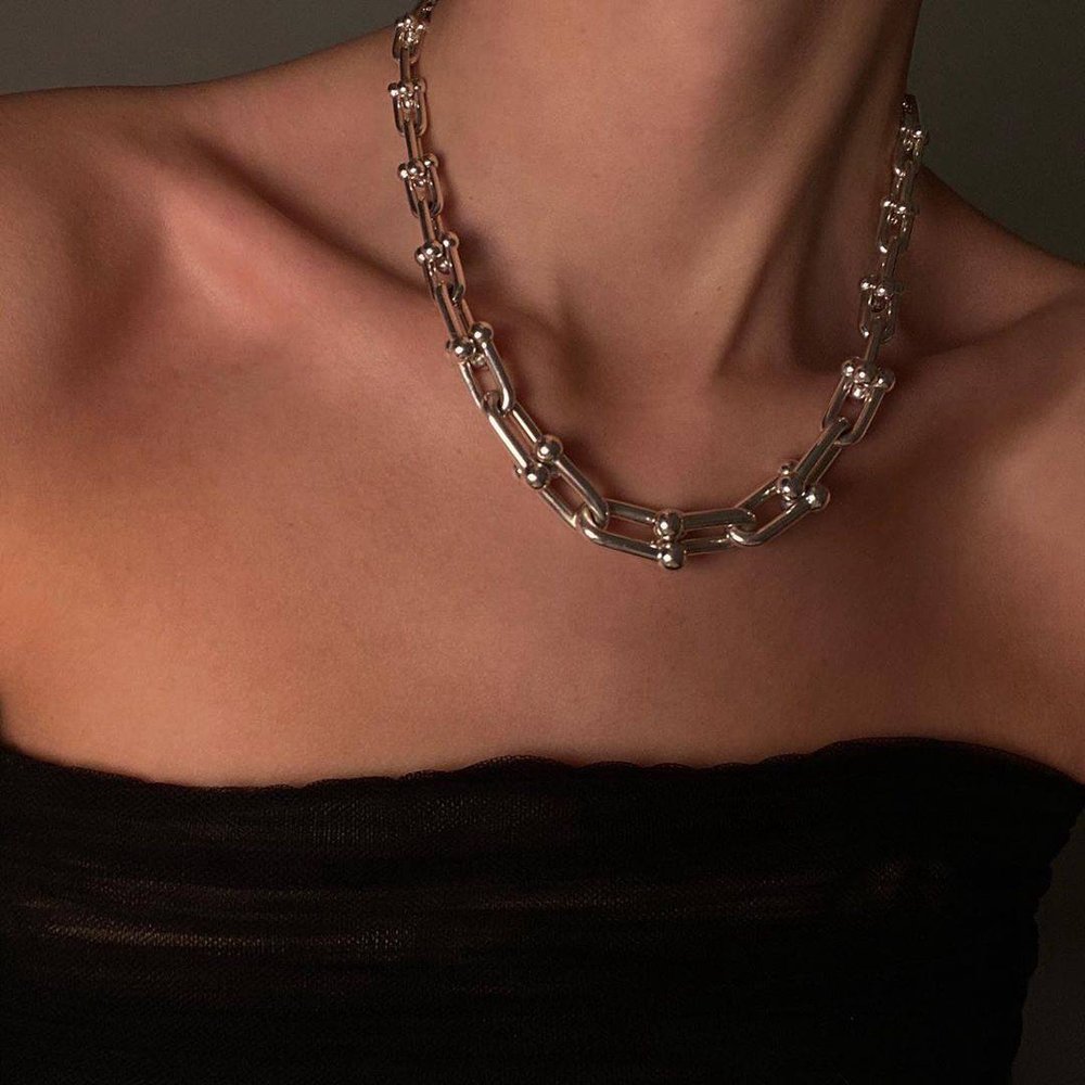 گردنبند تیفانی نقره ای جدید