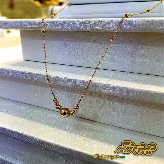 گردنبند طلا گوی