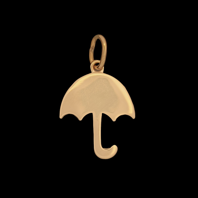 آویز گردنبند طلا 18 عیار زنانه ناریا طرح GoldenUmbrella کد AB-20-11