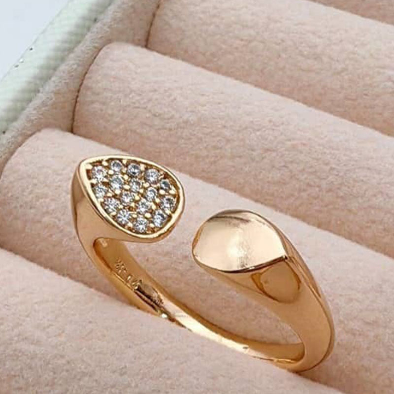 انگشتر اشکی نگیندار ژوپینگ Xuping