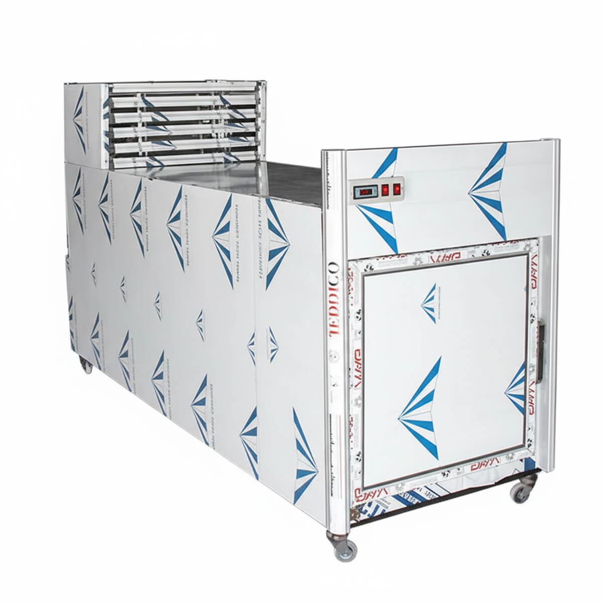 سردخانه مرده 1 کشو استیل بیمارستانی رستاتجهیز Single-Drawer Mortuary Cabinet – Stainless Steel, Medical Use