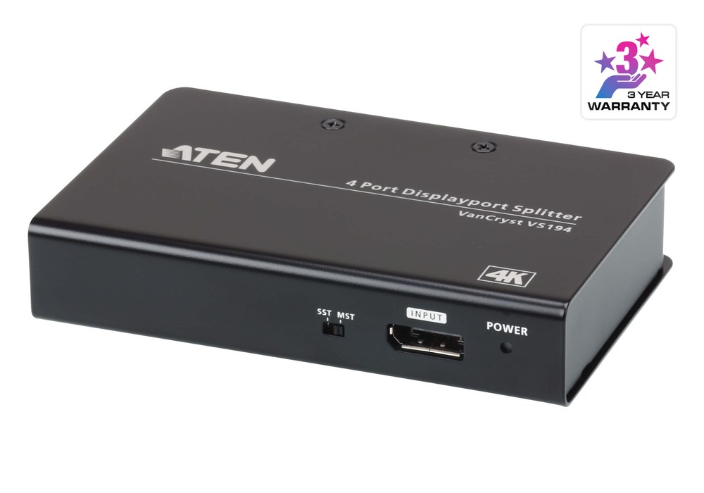4port True 4K DisplayPort Splitter