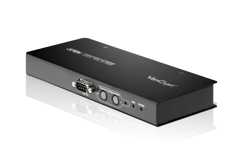 VGA/Audio/RS-232 Cat 5 Receiver with Auto Compensation (1280 x 1024@200m)