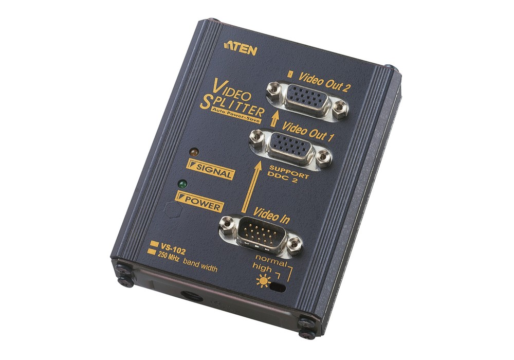 2Port VGA Splitter Wall Plate (250MHz)