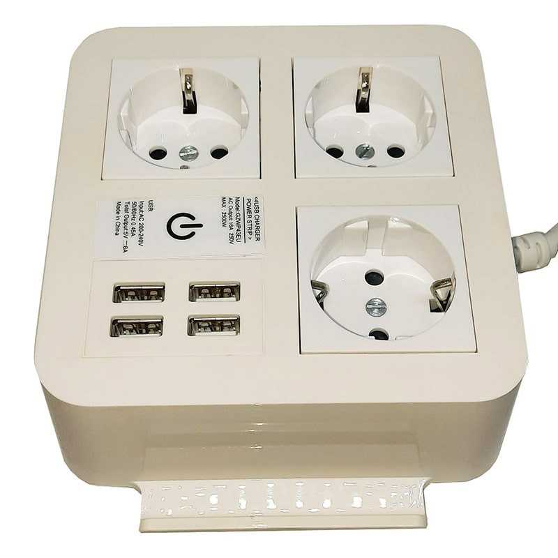 سه راهی شارژر دار 4 پورت USB