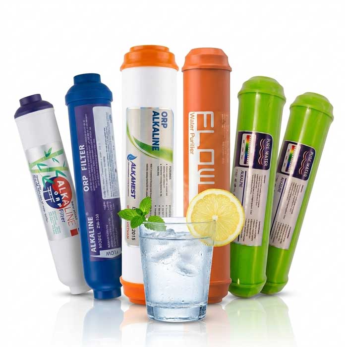 انواع فیلتر مرحله هفتم دستگاه تصفیه آب خانگی مدل ایرانی (فیلتر قلیایی – Alkaline Filter)
