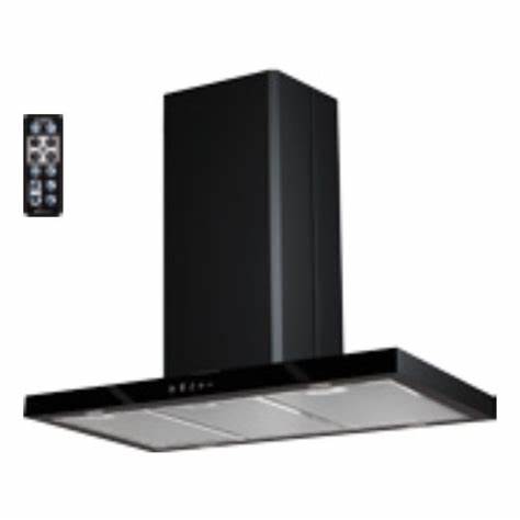 هود جزیره ای کن مدل جی آی GI-1430 مشکی 90cm