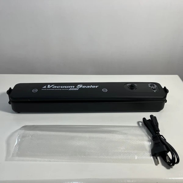 دستگاه وکیوم و پلمپ کیسه خانگی مدل Vacuum Sealer به همراه پک کیسه وکیوم