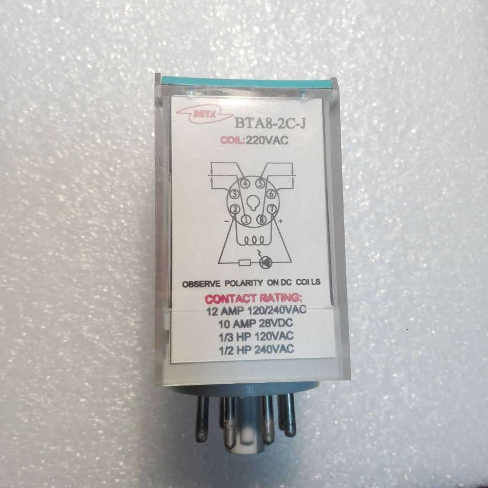 رله BTA8-2C-J 220VAC-12A-2C 8PIN