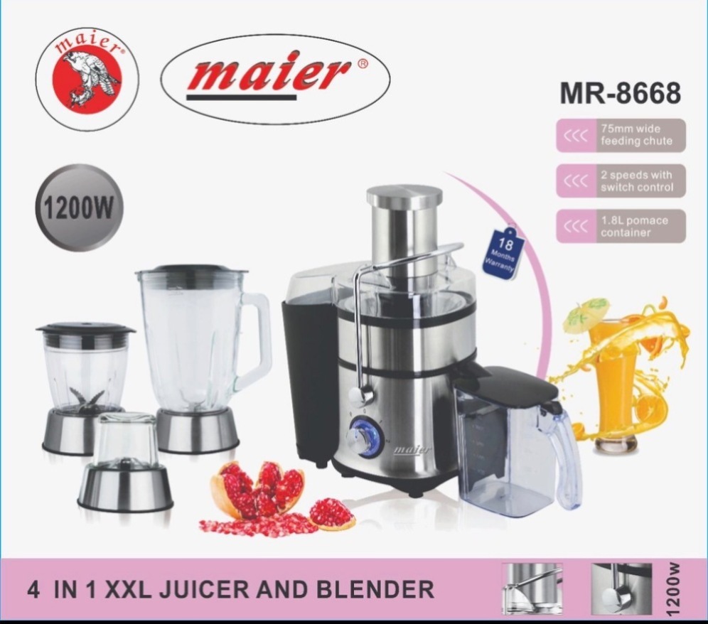آبمیوه گیری 4 کاره مایر Maier juicer and blender MR-8668
