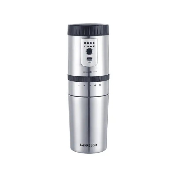 قهوهساز پرتابل لپرسو مدل LePresso Portable Mug Burr Grinder Coffee Maker LPGCMSM