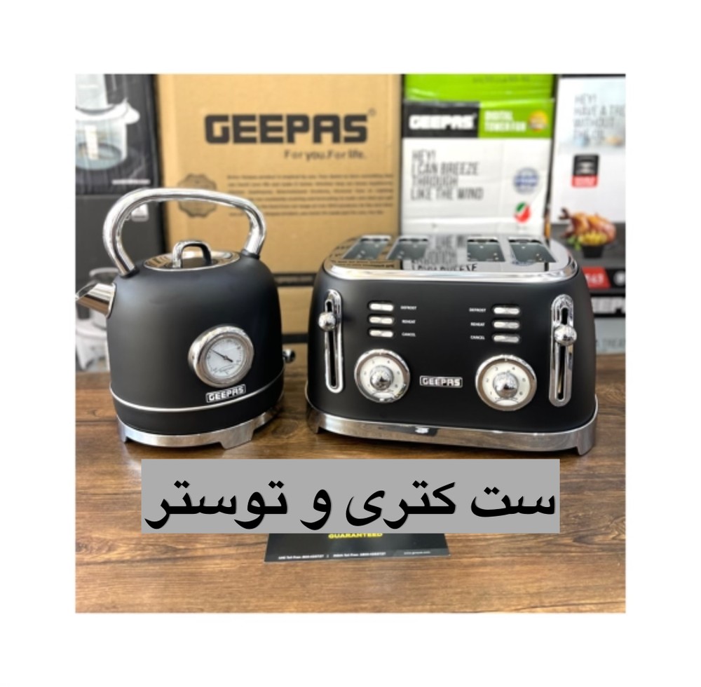 ست کتری برقی و توستر جیپاس مدل توسترGBT36564UK کتری GK38074
