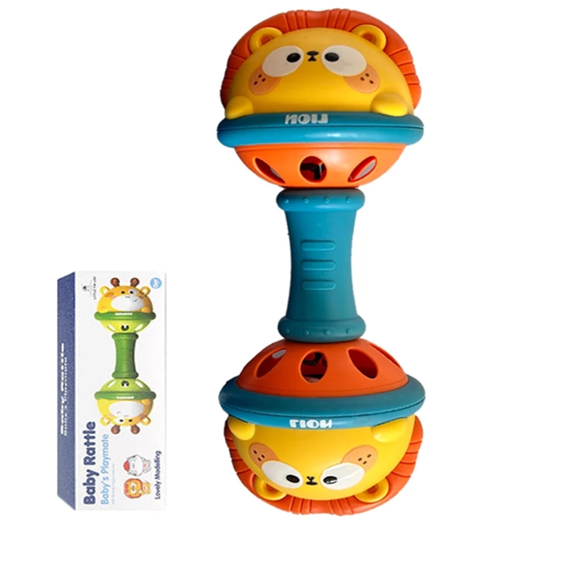 جغجغه دمبلی نوزاد طرح حیوانات Little Tin Lok