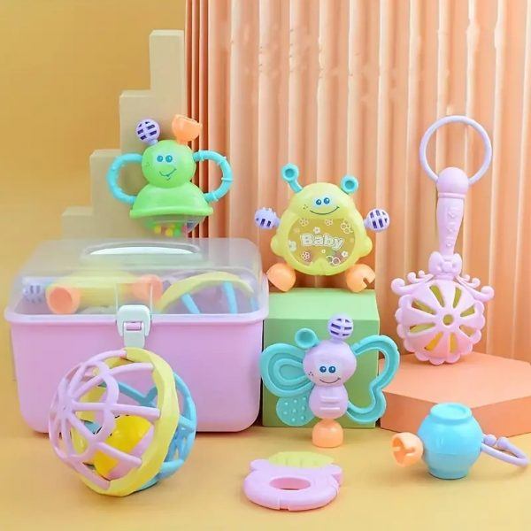 پک جغجغه صندوقی 7عددی Baby Rattle