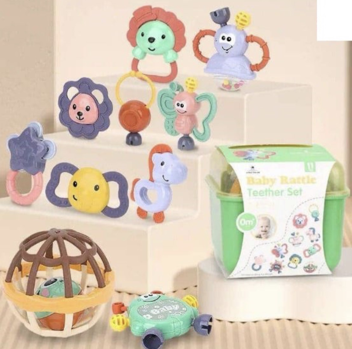 ست جغجغه 11عددی صندوقی Baby Rattle