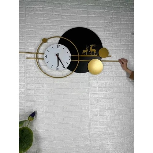 ساعت دیواری طرح گوزن،خرید مستقیم از تولیدی فیلبندشاپ مدل 839780