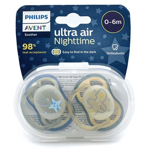 پستانک نوزادی philips avent شب تاب (2رنگ)