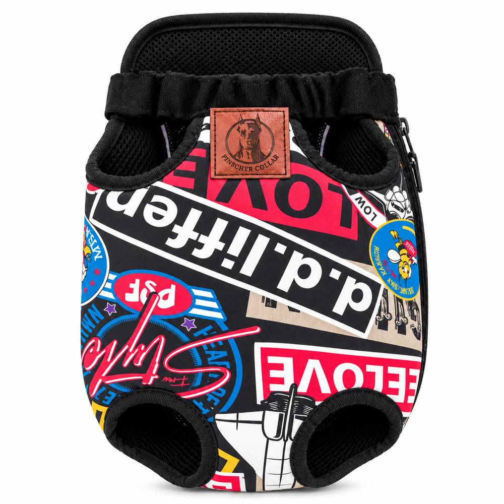 ست آغوشی و هارنس سگ و گربه Pinscher Collar طرح گرافیکی