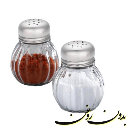 نمک دان شیشه ای طرح خطی