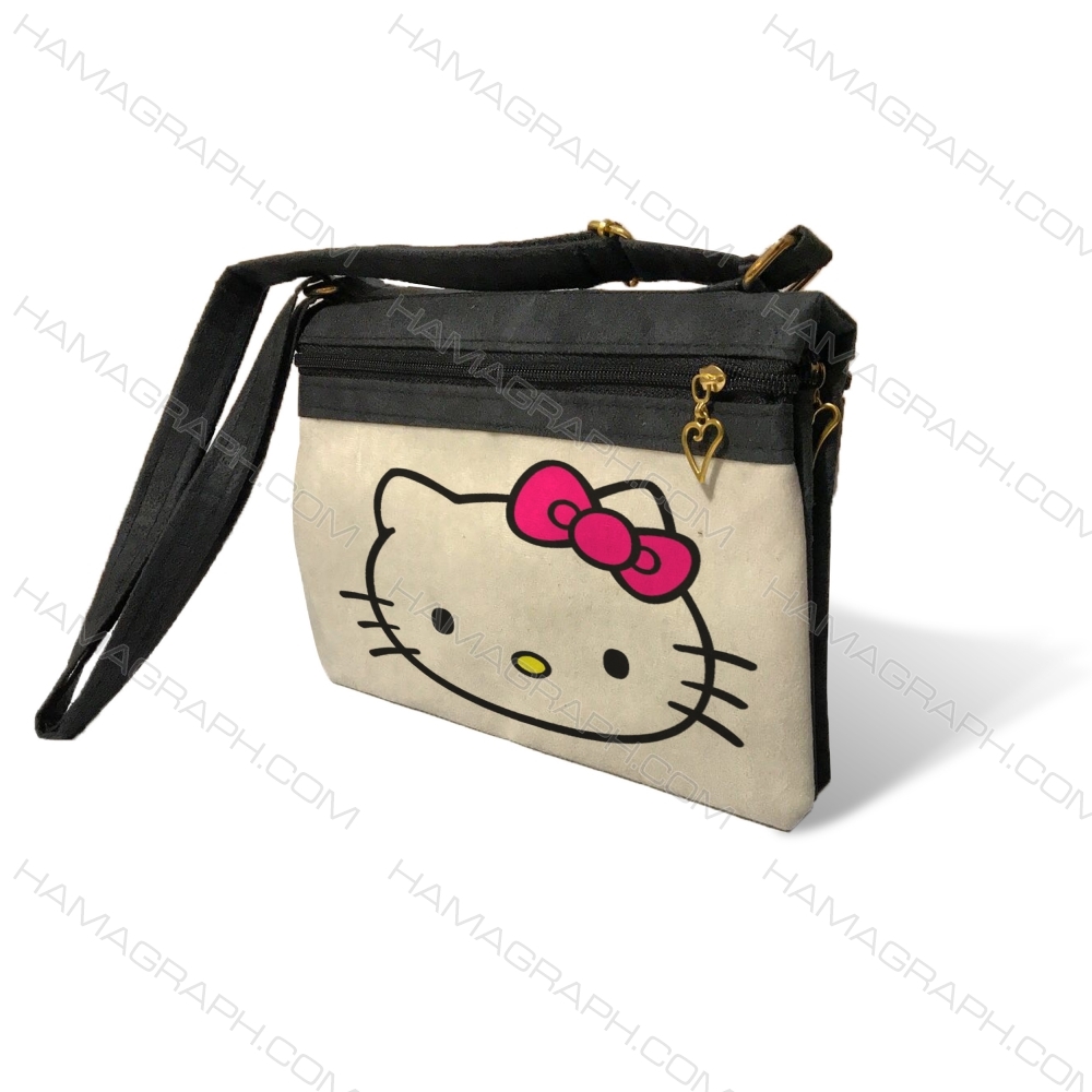 کیف دوشی زنانه طرح kitty 2
