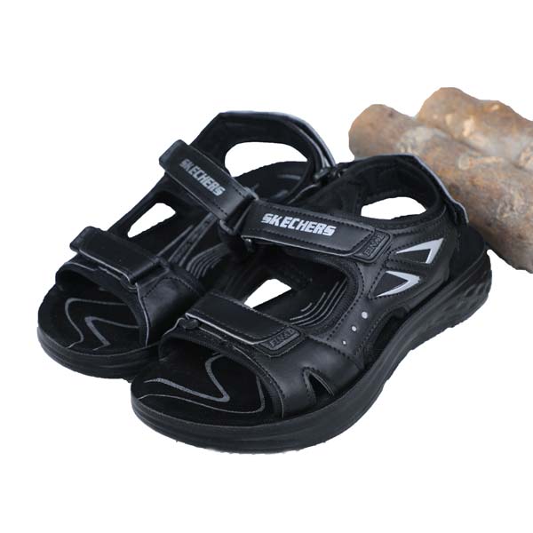 صندل مردانه چسبی مشکی D43