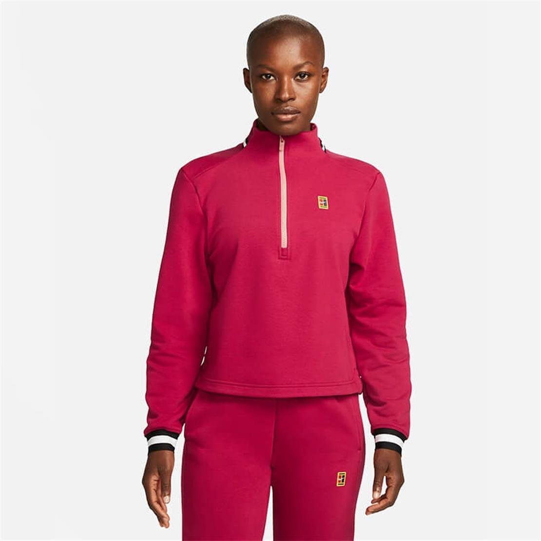 سویشرت تنیس زنانه نایک Nike Court Dri-FIT Heritage – قرمز