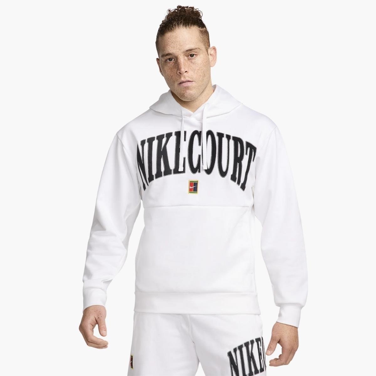 سویشرت تنیس مردانه نایک Nike Court Heritage DRI-FIT Sweatshirt-سفید