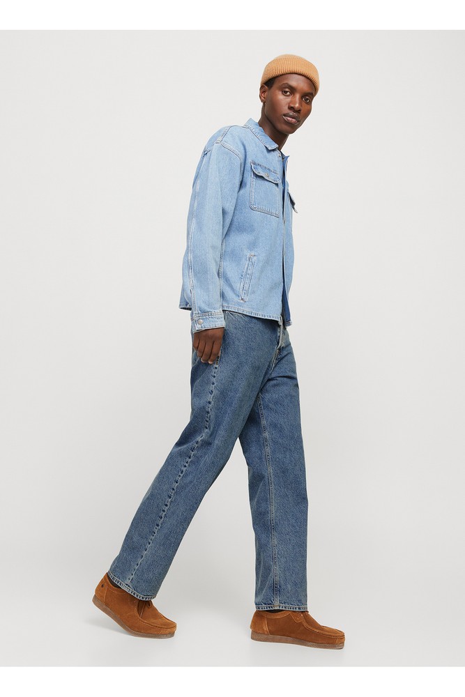 شلوار جک اند جونز مردانه آبی راسته جین | Jack & Jones 5003293027 TR