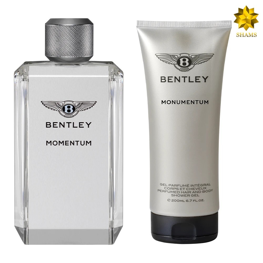 Bentley Momentum Edt 100ml ست همراه با ژل شستشوی بدن و عطر مو 200 میل کد 2993
