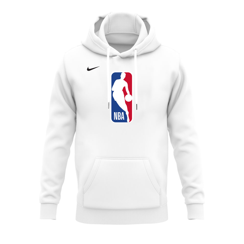 هودی پنبه‌ای رنگ سفید NBA